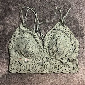 pastel green bralette